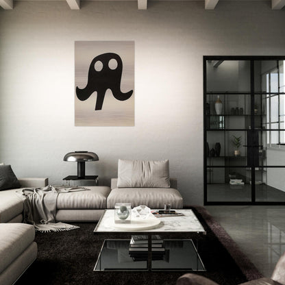 Mustache Hat - Jean Arp Brushed Aluminum Print - 70x100 cm / 28x40 inches | Jean Arp Aluminum Print | Jean Arp Prints