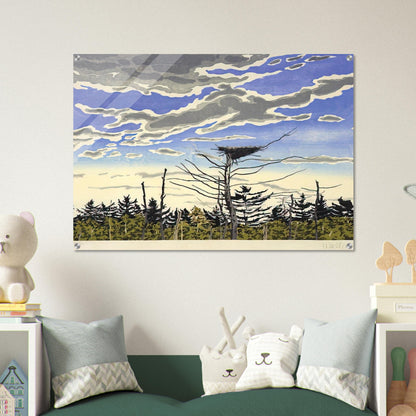 Osprey’s Nest - 1980 - Neil Welliver Acrylic Print - 70x100 cm / 28x40″ inches
