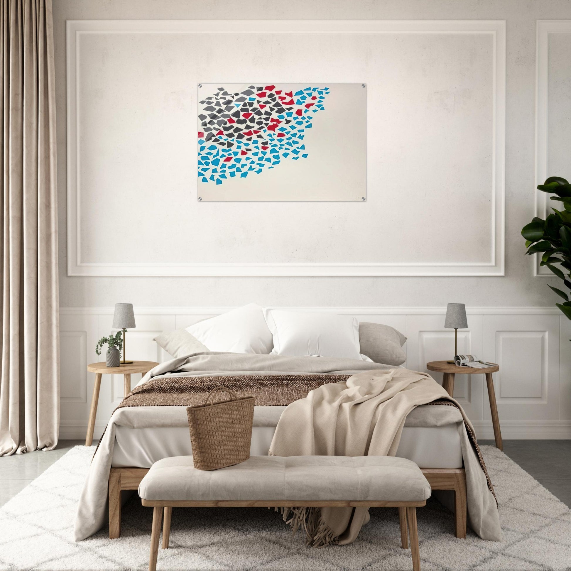 Abstract Composition - 1980 - Robert Goodnough Acrylic Print - 70x100 cm / 28x40″ inches