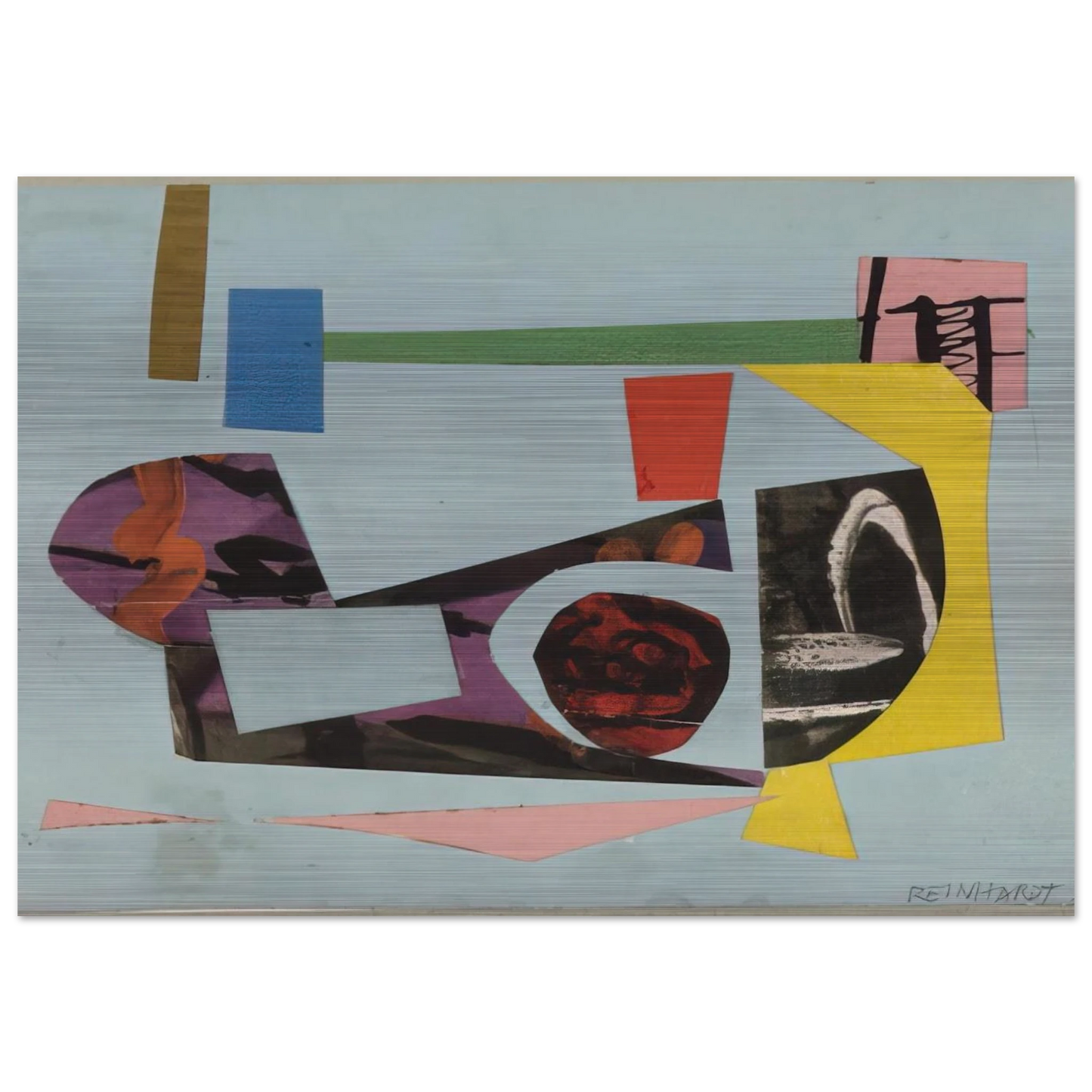 Study for a Painting - 1938 - Ad Reinhardt Brushed Aluminum Print - 70x100 cm / 28x40 inches | Ad Reinhardt Aluminum Print | Ad Reinhardt Prints