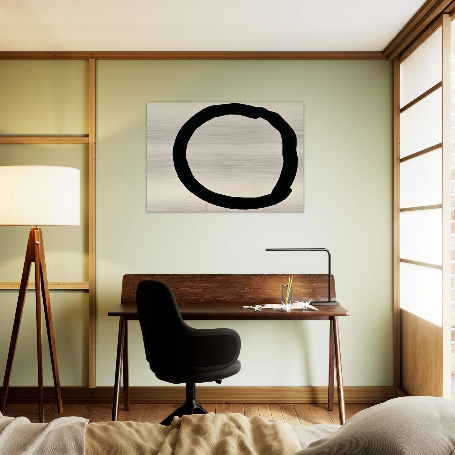 Work - 1965 - Jiro Yoshihara Brushed Aluminum Print - 70x100 cm / 28x40 inches | Jiro Yoshihara Aluminum Print | Jiro Yoshihara Prints