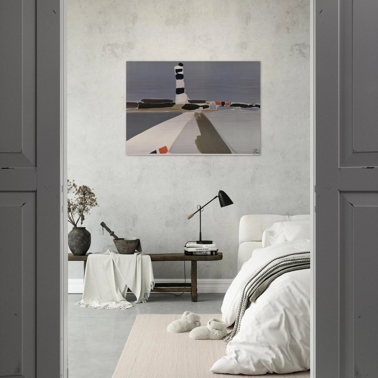 Le Phare - 1952 - Nicolas de Stael Brushed Aluminum Print - 70x100 cm / 28x40 inches | Nicolas de Stael Aluminum Print | Nicolas de Stael Prints