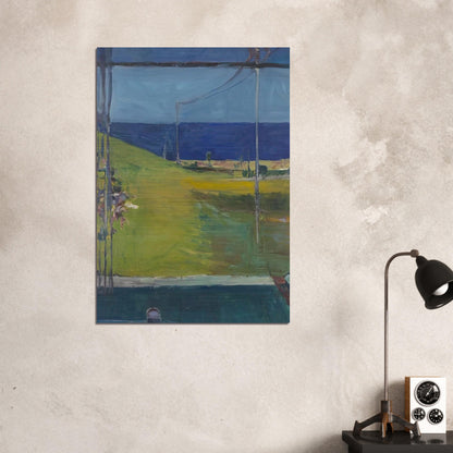 Ocean from a Window - Richard Diebenkorn Brushed Aluminum Print - 70x100 cm / 28x40 inches | Richard Diebenkorn Aluminum Print | Richard Diebenkorn Prints