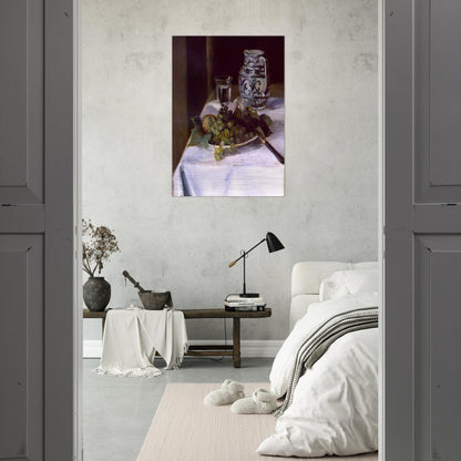 STILL LIFE WITH GRAPES 1896 - Henri Matisse Brushed Aluminum Print - 70x100 cm / 28x40 inches | Henri Matisse Aluminum Print | Henri Matisse Prints