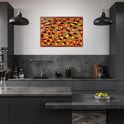 UNTITLED 1988 - Keith Haring Acrylic Print - 70x100 cm / 28x40″ inches | Keith Haring Wall Art | Keith Haring Prints