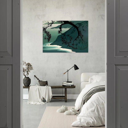 Quiet Evening - Eyvind Earle Brushed Aluminum Print - 70x100 cm / 28x40 inches | Eyvind Earle Aluminum Print | Eyvind Earle Prints