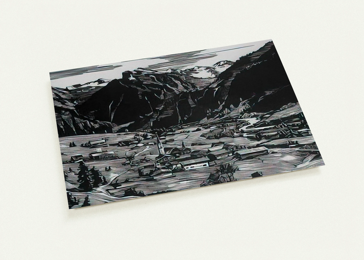Hinterstein - Expressionism By Konrad Zuse Pack of 10 Post Cards | Konrad Zuse Post Cards | A6 (10.5 x 14.8 cm) - 4.1 x 5.8 inches