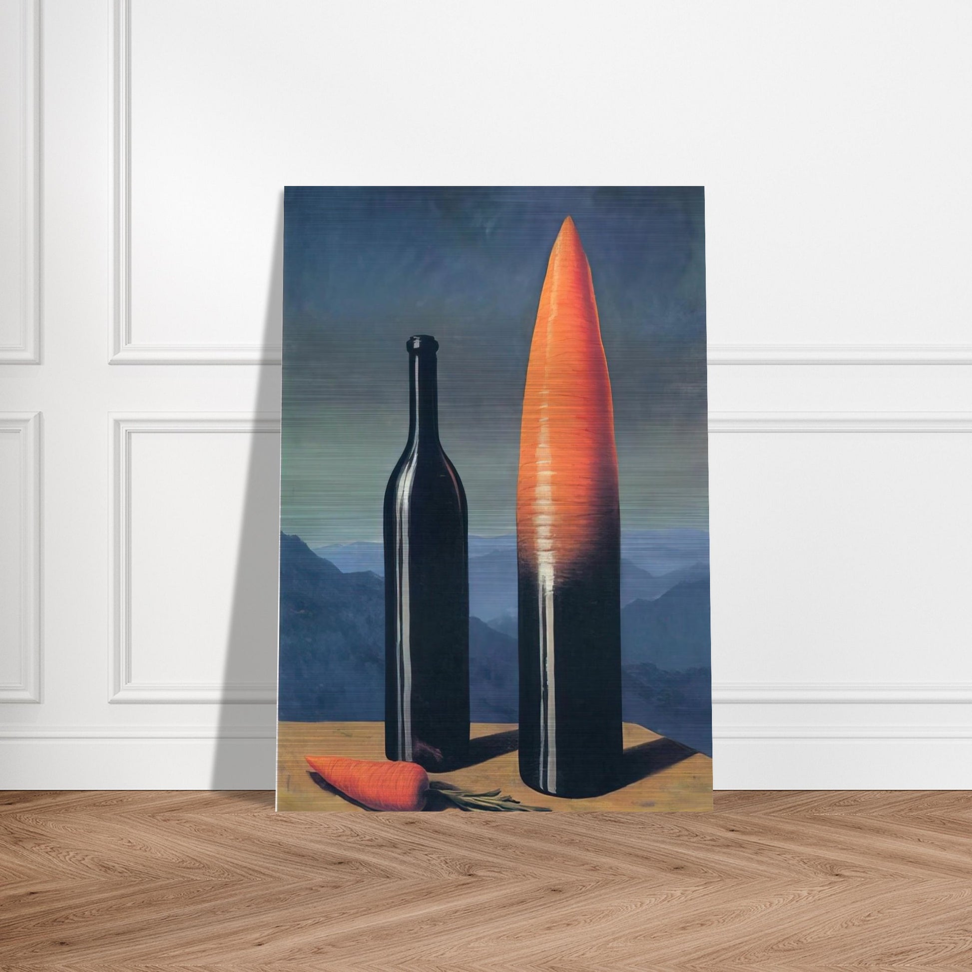 THE EXPLANATION 1952 - Rene Magritte Brushed Aluminum Print - 70x100 cm / 28x40 inches | Rene Magritte Aluminum Print | Rene Magritte Prints