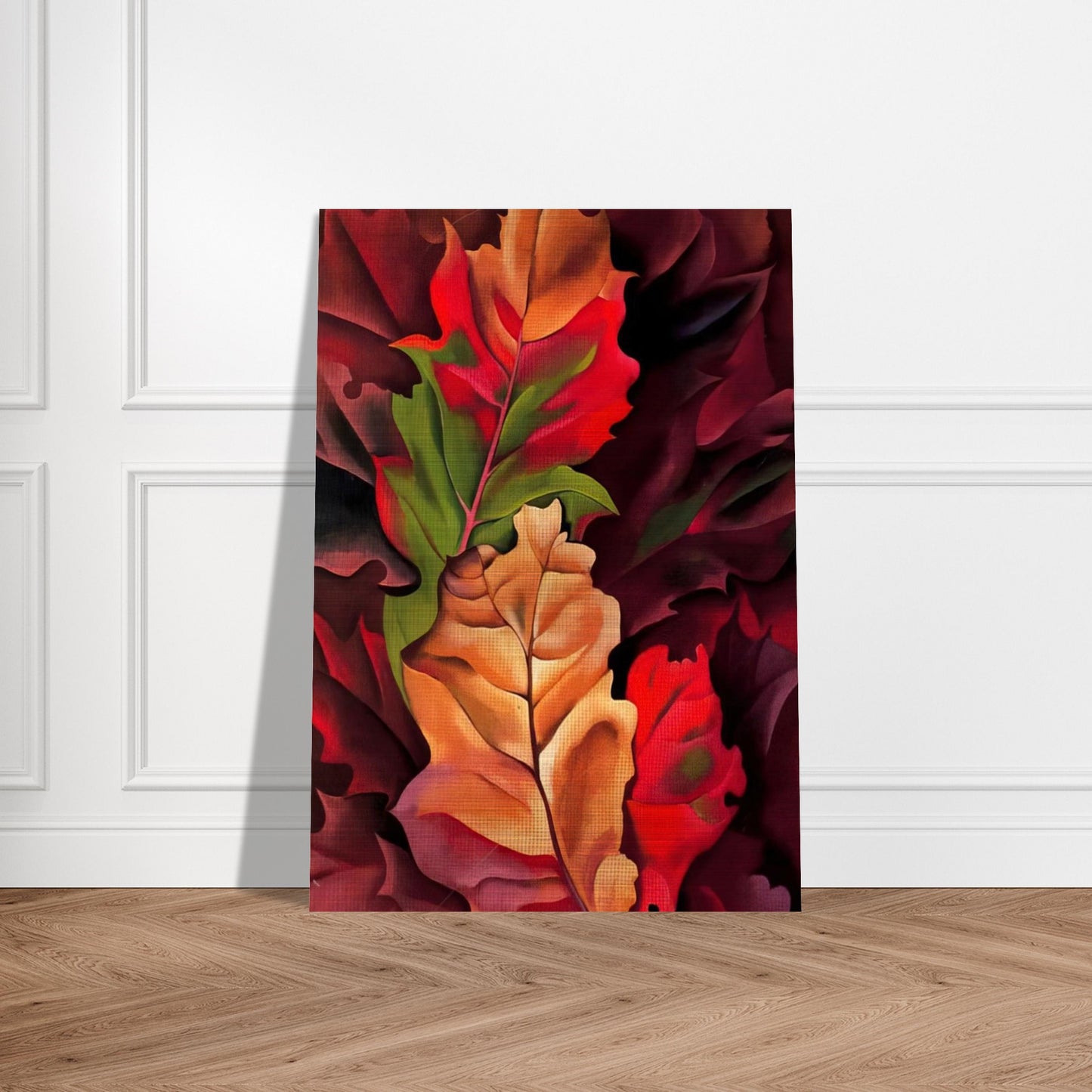 Autumn Leaves - Lake George, N.Y. - Georgia O'Keeffe Brushed Aluminum Print - 70x100 cm / 28x40 inches | Georgia O'Keeffe Aluminum Print | Georgia O'Keeffe Prints