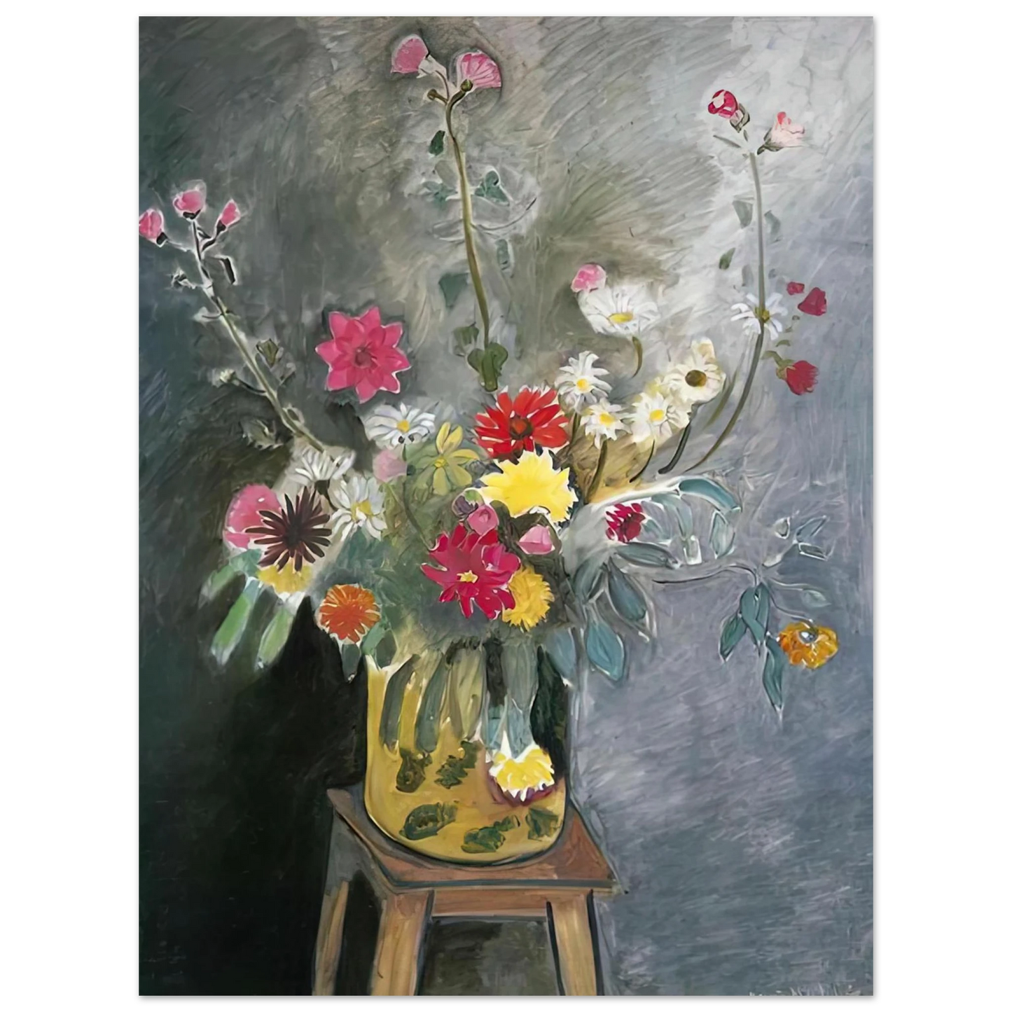 Henri Matisse - BOUQUET OF MIXED FLOWERS 1917  75x100 cm / 30x40inches Fine Art Poster
