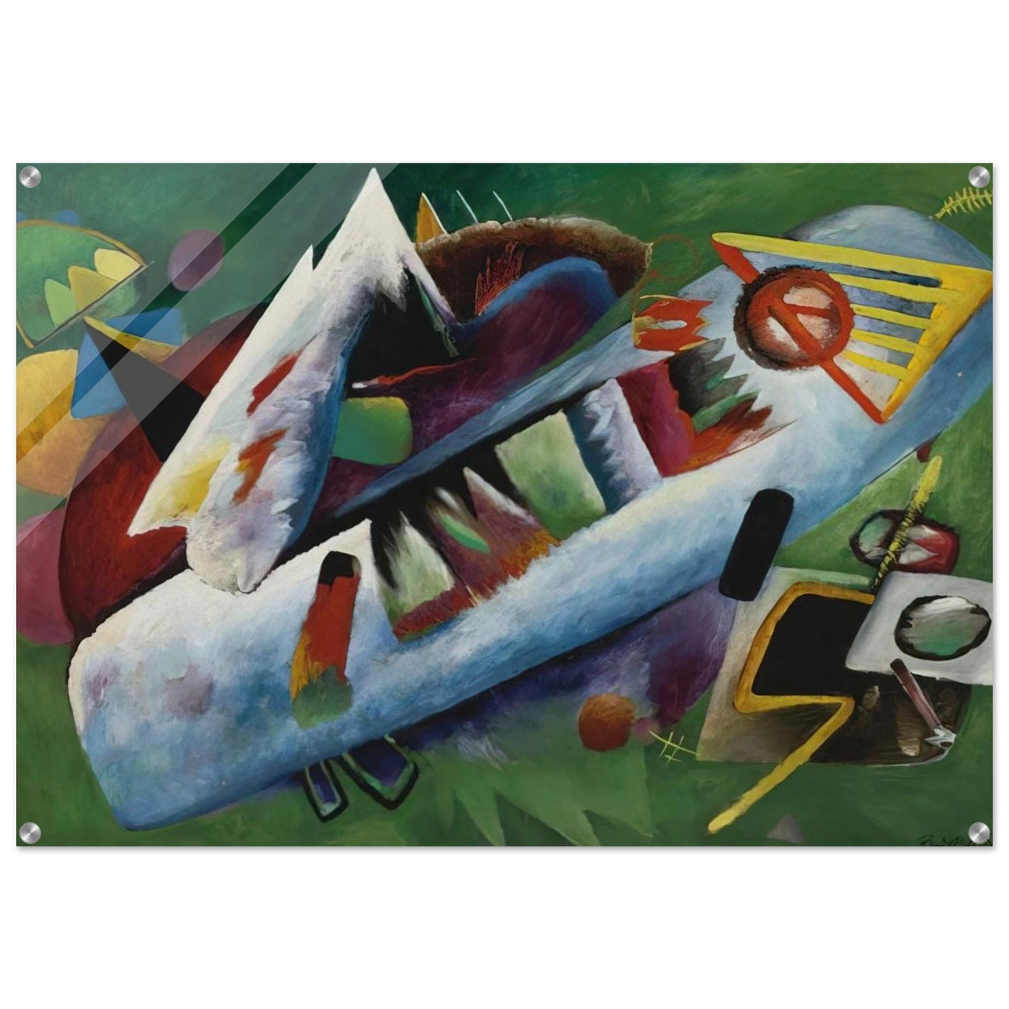 CONCENTRIC 1925 - Rudolf Bauer Acrylic Print - 70x100 cm / 28x40″ inches