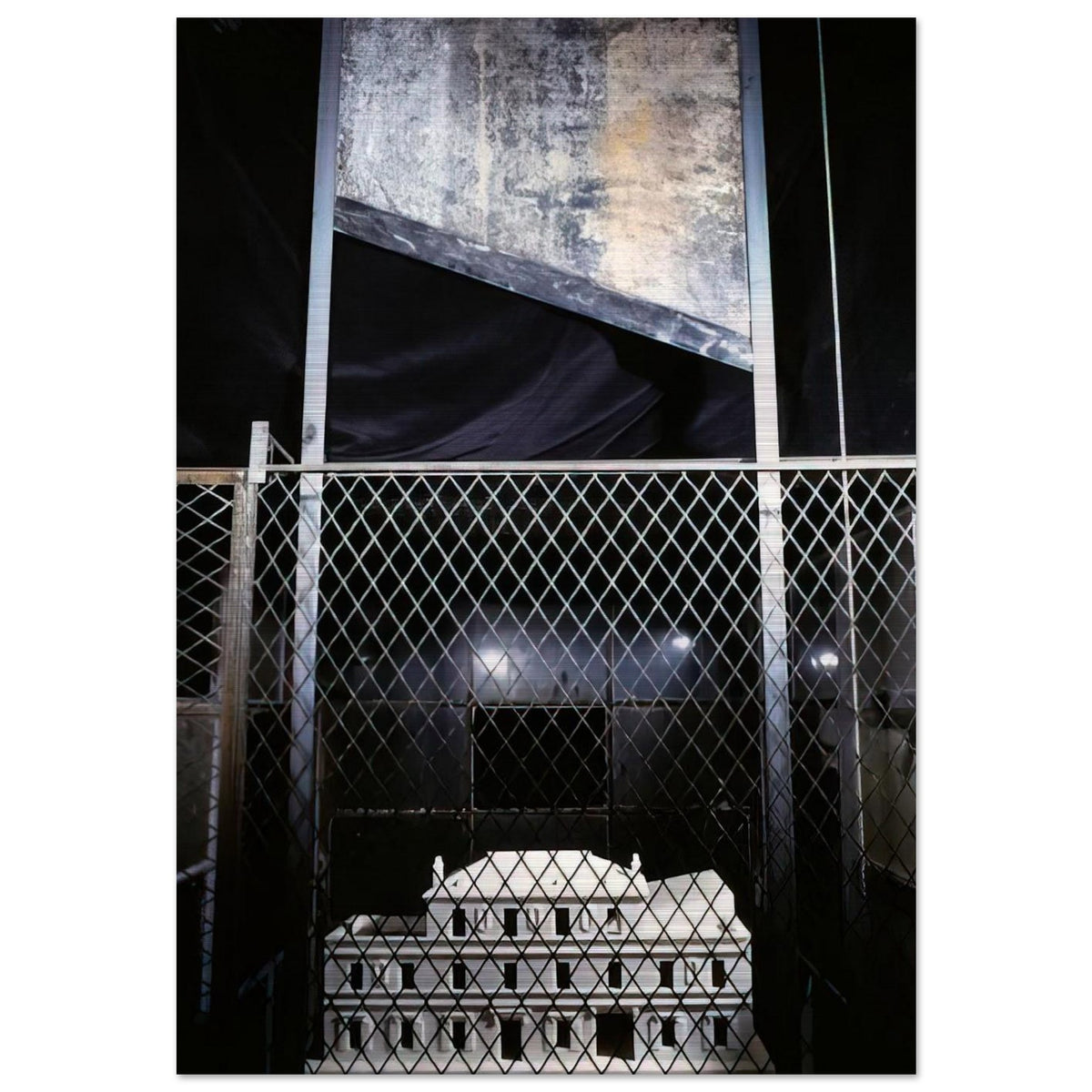 CELL CHOISY 1993 - Louise Bourgeois Brushed Aluminum Print - 70x100 cm / 28x40 inches | Louise Bourgeois Aluminum Print | Louise Bourgeois Prints