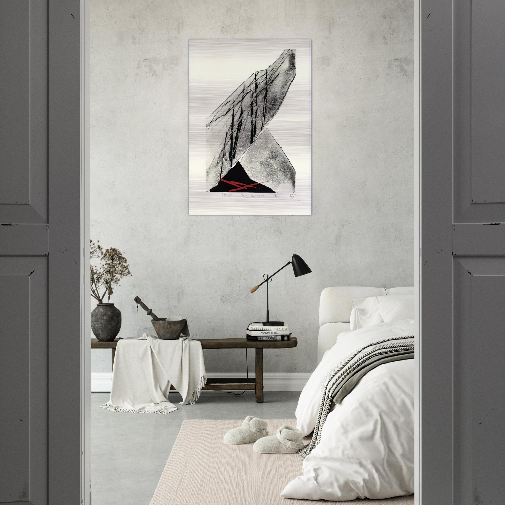 Snow - 1982 - Toko Shinoda Brushed Aluminum Print - 70x100 cm / 28x40 inches | Toko Shinoda Aluminum Print | Toko Shinoda Prints