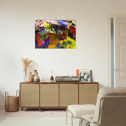 MURNAU GARDEN 1910 - Wassily Kandinsky Brushed Aluminum Print - 70x100 cm / 28x40 inches | Wassily Kandinsky Aluminum Print | Wassily Kandinsky Prints