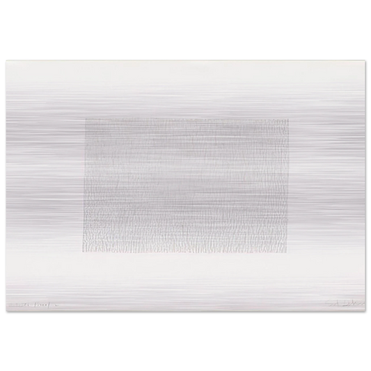 Vertical Lines, Not Touching - Sol LeWitt Brushed Aluminum Print - 70x100 cm / 28x40 inches | Sol LeWitt Aluminum Print | Sol LeWitt Prints