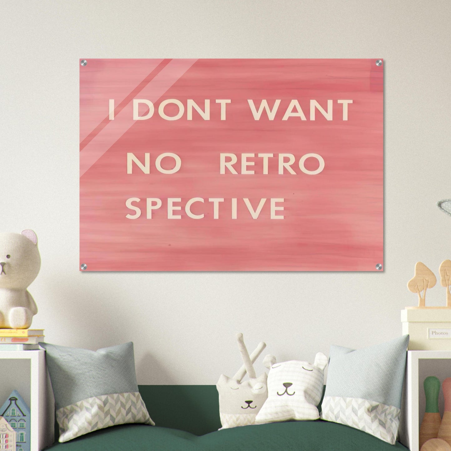 I DON T WANT NO RETRO SPECTIVE 1979 - Edward Ruscha Acrylic Print - 70x100 cm / 28x40″ inches