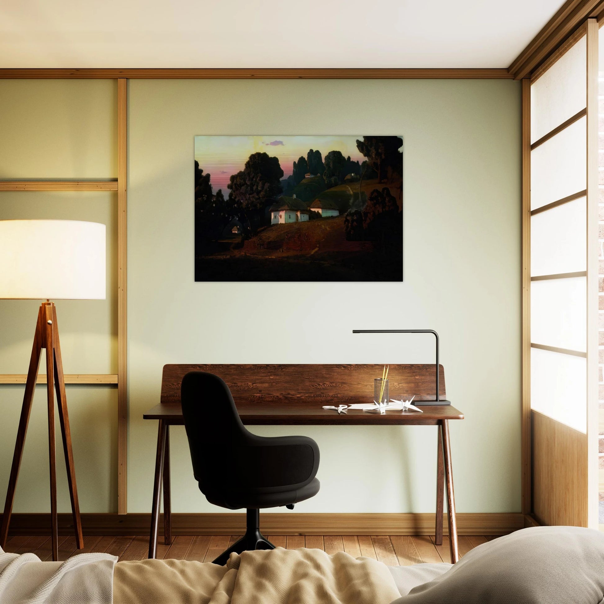 Evening in Ukraine - Arkhyp Kuindzhi Brushed Aluminum Print - 70x100 cm / 28x40 inches | Arkhyp Kuindzhi Aluminum Print | Arkhyp Kuindzhi Prints