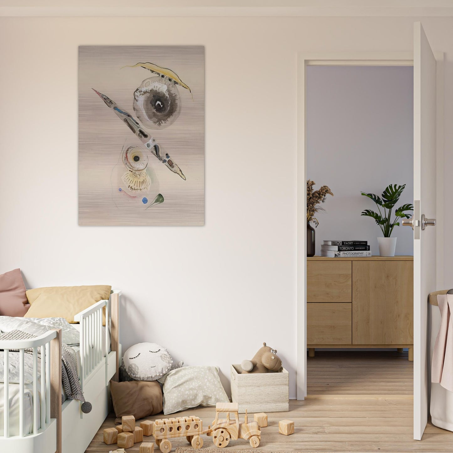 UNTITLED - Rudolf Bauer Brushed Aluminum Print - 70x100 cm / 28x40 inches | Rudolf Bauer Aluminum Print | Rudolf Bauer Prints