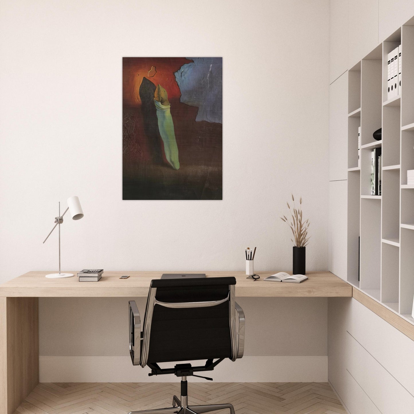 ANTHROPOMORPHIC BREAD 1 - Salvador Dali Brushed Aluminum Print - 70x100 cm / 28x40 inches | Salvador Dali Aluminum Print | Salvador Dali Prints