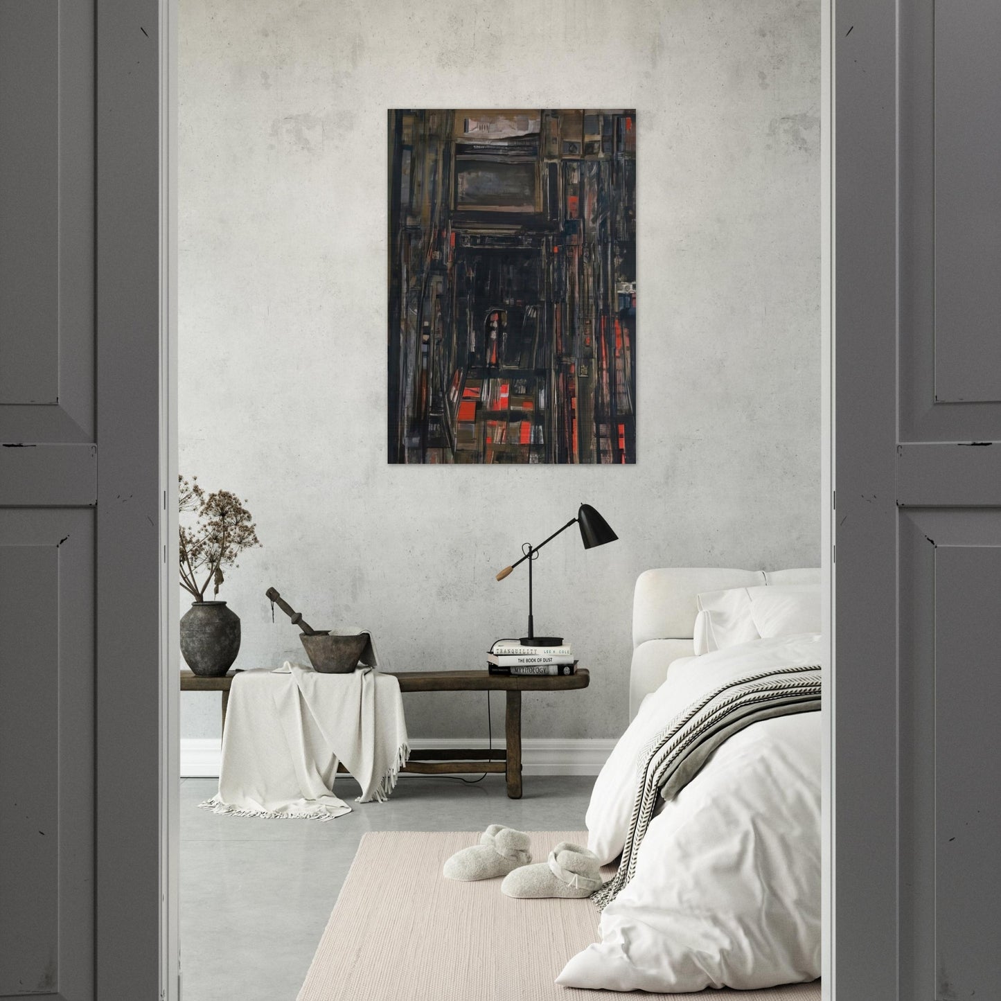 Le theatre PIrandello - 1976 - Maria Helena Vieira da Silva Brushed Aluminum Print - 70x100 cm / 28x40 inches | Maria Helena Vieira da Silva Aluminum Print | Maria Helena Vieira da Silva Prints