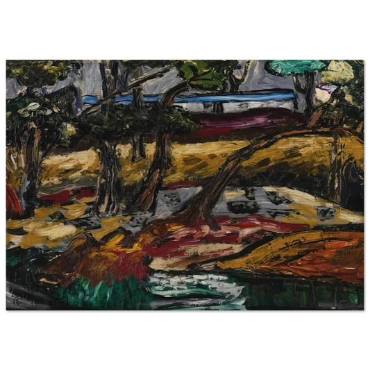 Landscape - Expressionism - Forrest Bess Brushed Aluminum Print - 70x100 cm / 28x40 inches | Forrest Bess Aluminum Print | Forrest Bess Prints