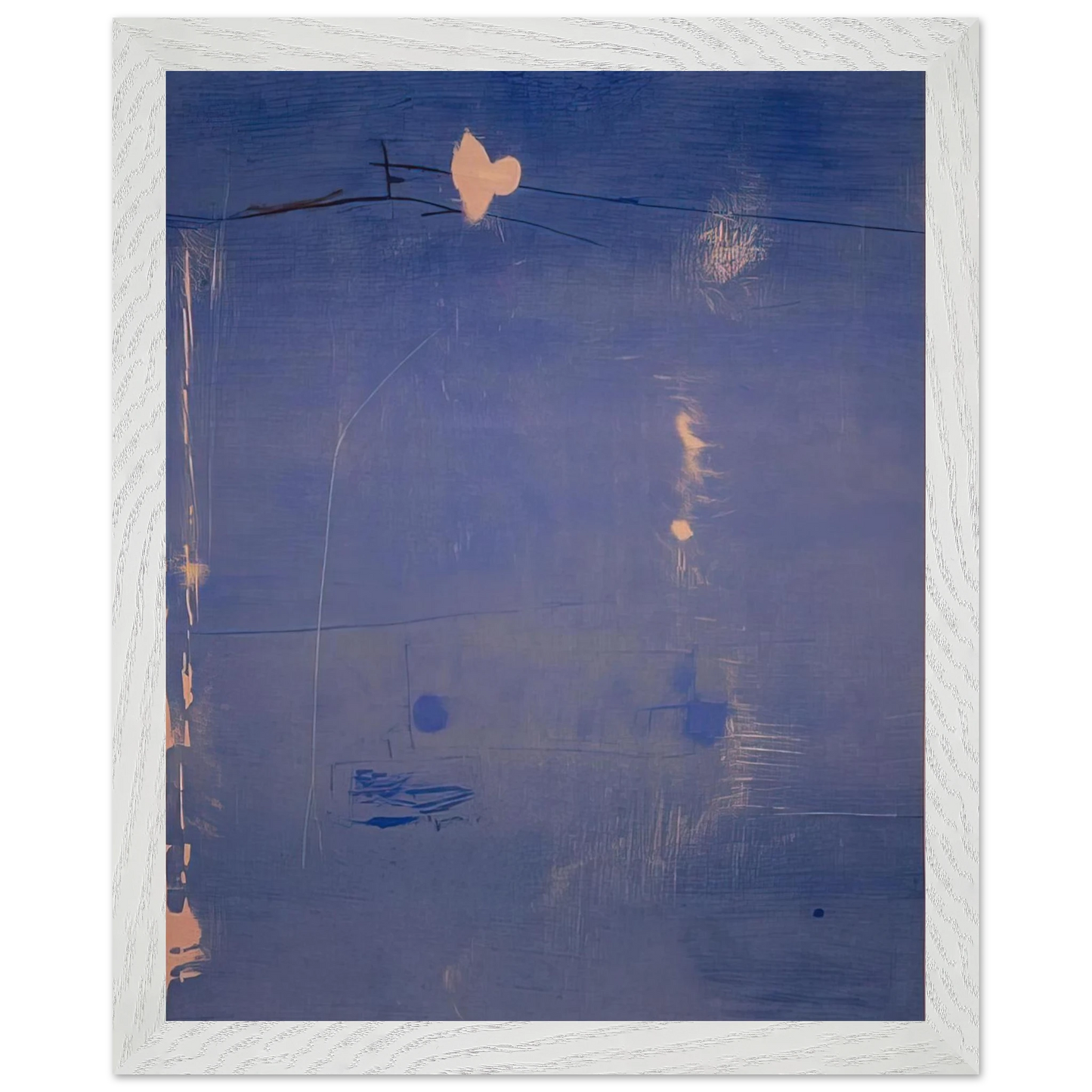 Helen Frankenthaler - Cameo - 1980 Wall art - 20x25 cm / 8x10 inches - Premium Wooden Framed Poster With Fine Art Paper-canvas - Black frame