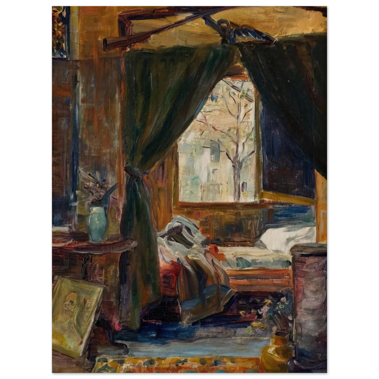 Tarsila do Amaral - Interior of the Atelier De Auteuil  75x100 cm / 30x40inches Fine Art Poster