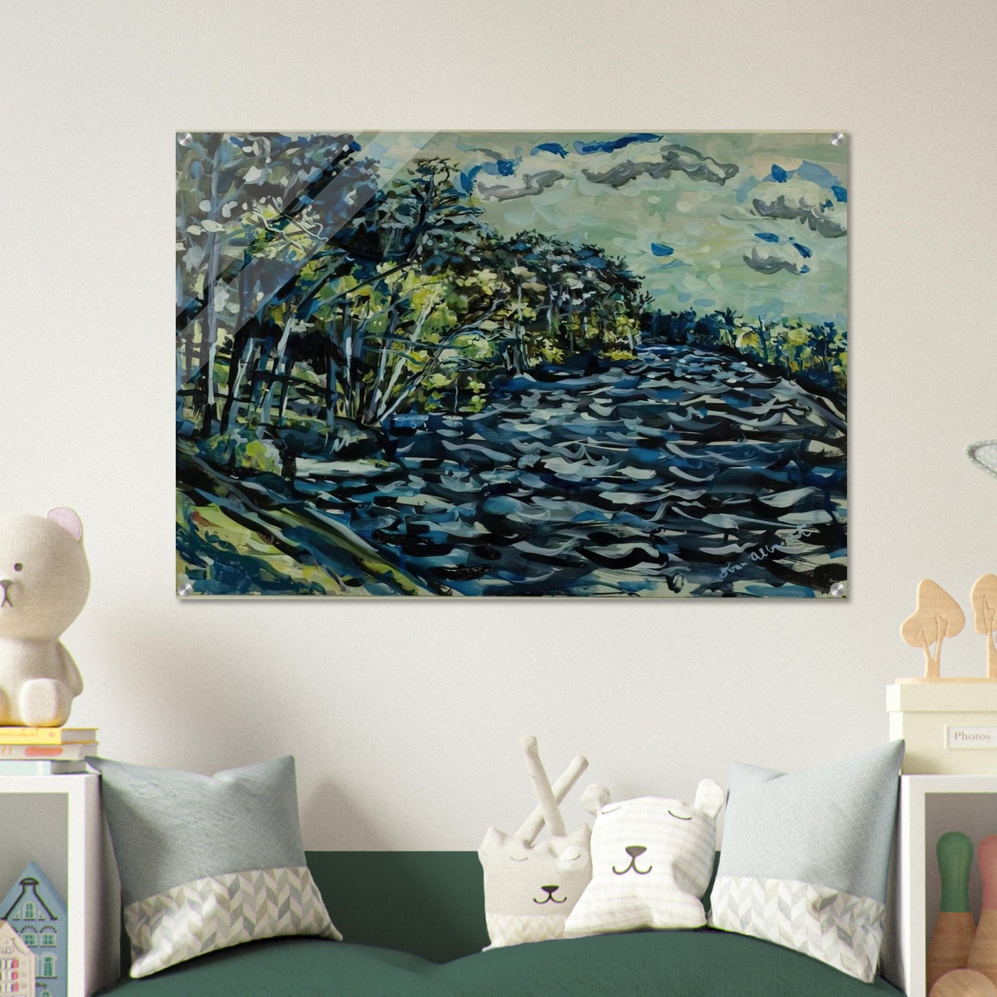 ST MARY S BLACK RIVER IS BLUE GEORGIA 1964 - Ivan Albright Acrylic Print - 70x100 cm / 28x40″ inches