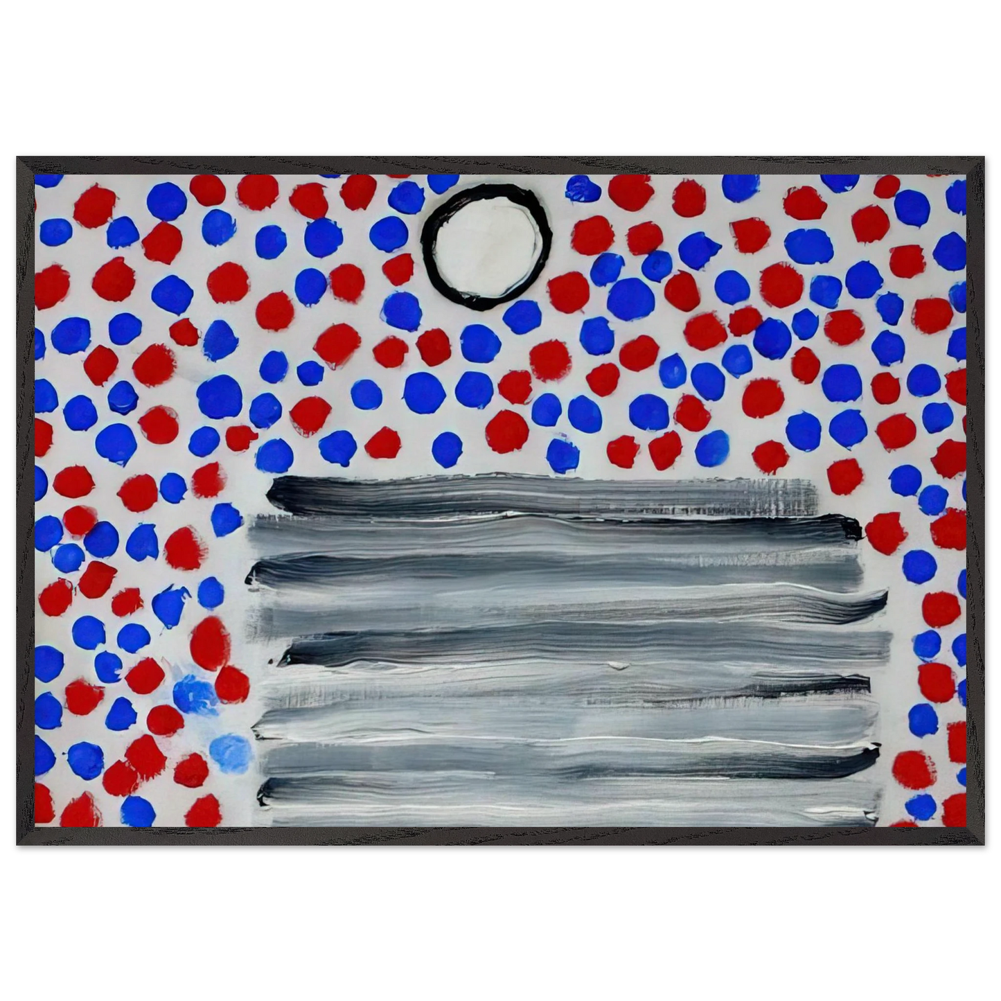 Spots - 1967 - Forrest Bess 70x100 cm / 28x40 inches Framed Art Print – Black Wooden Frame