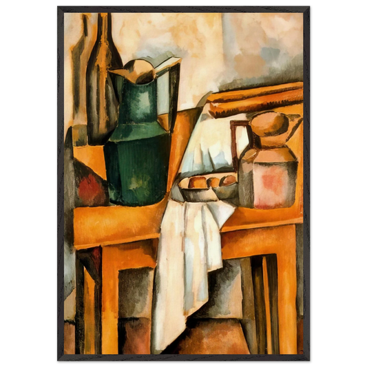 STILL LIFE 1910 - Andre Derain 70x100 cm / 28x40 inches Framed Art Print – Black Wooden Frame