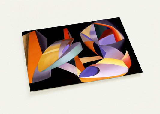 Paris Abstract - Abstract Art By John Ferren Pack of 10 Post Cards | John Ferren Post Cards | A6 (10.5 x 14.8 cm) - 4.1 x 5.8 inches