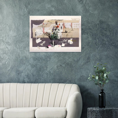 Seminar in collaboration with Richard Hamilton - 1971 - Dieter Roth Brushed Aluminum Print - 70x100 cm / 28x40 inches | Dieter Roth Aluminum Print | Dieter Roth Prints