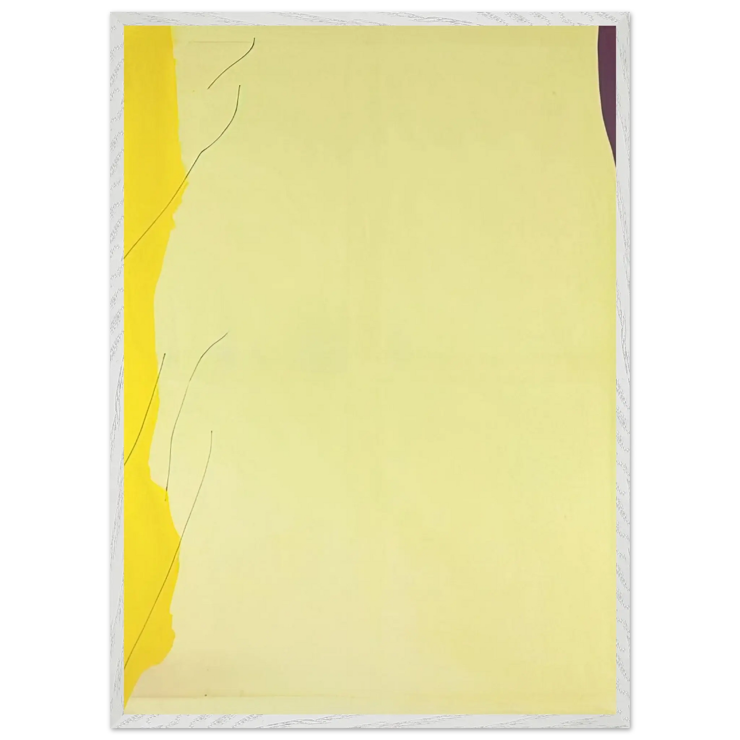 Helen Frankenthaler - Distillation - 1973 Wall art - 30x40 cm / 12x16 Inches - Premium Wooden Framed Poster With Fine Art Paper - Black frame