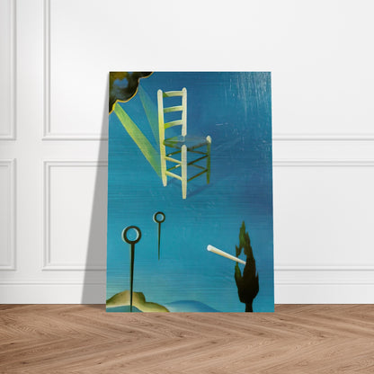 THE CHAIR 1 - Salvador Dali Brushed Aluminum Print - 70x100 cm / 28x40 inches | Salvador Dali Aluminum Print | Salvador Dali Prints