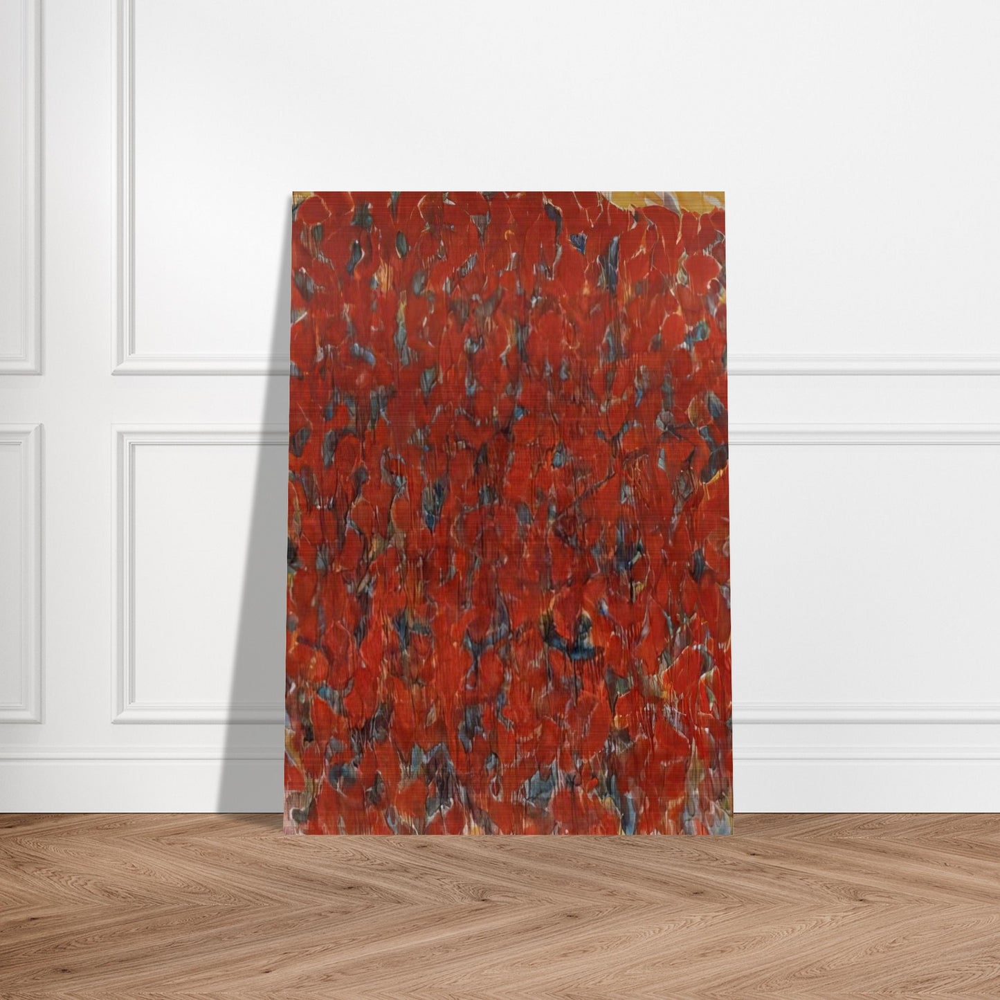 Big Red - Sam Francis Brushed Aluminum Print - 70x100 cm / 28x40 inches | Sam Francis Aluminum Print | Sam Francis Prints