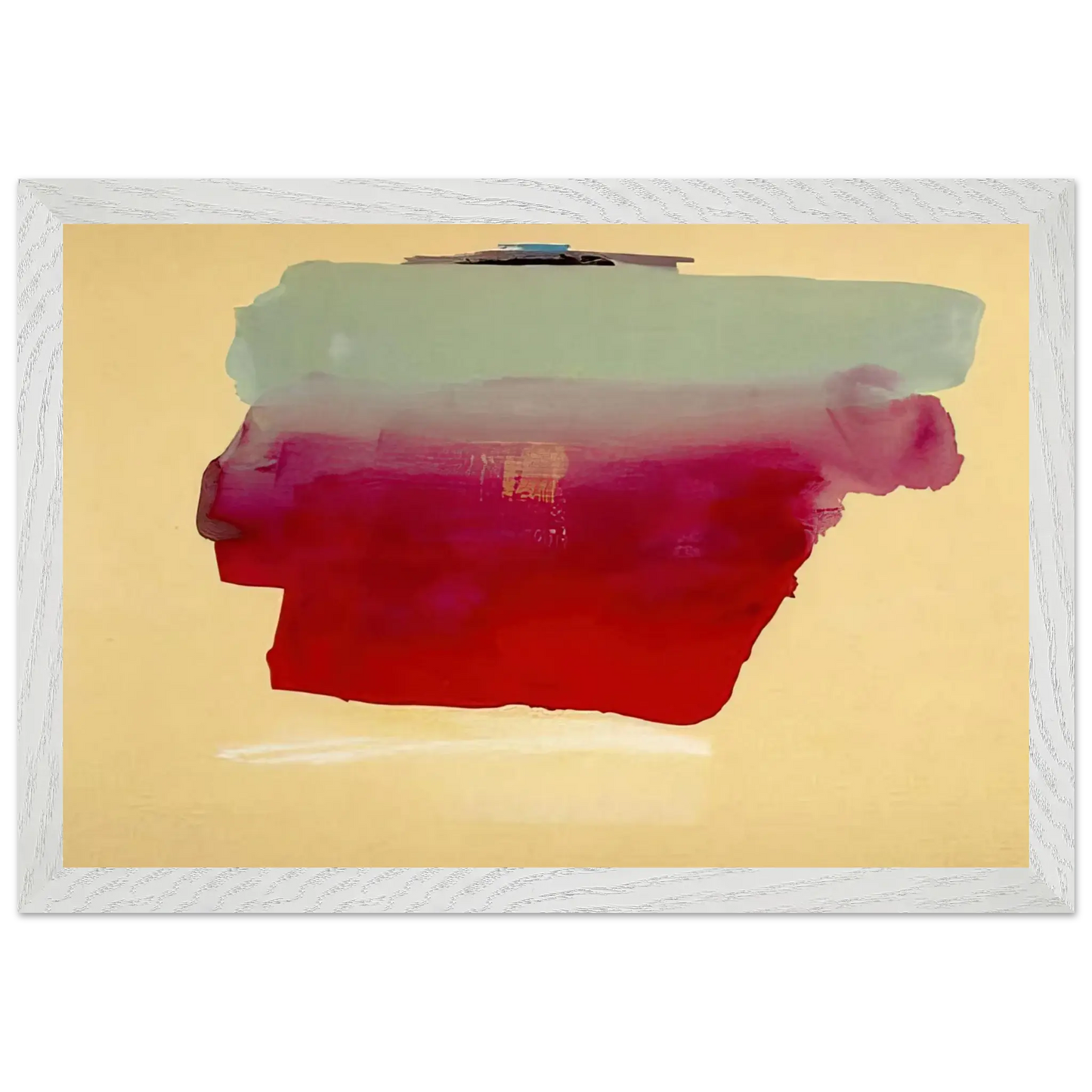 Helen Frankenthaler - Robinson s Wrap - 1974 Wall art - A3 (29.7 x 42  cm) - Premium Wooden Framed Poster With Fine Art Paper - White frame