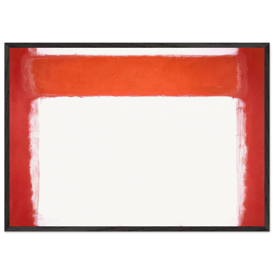 No 16 - 1957 - Mark Rothko 70x100 cm / 28x40 inches Framed Art Print – Black Wooden Frame