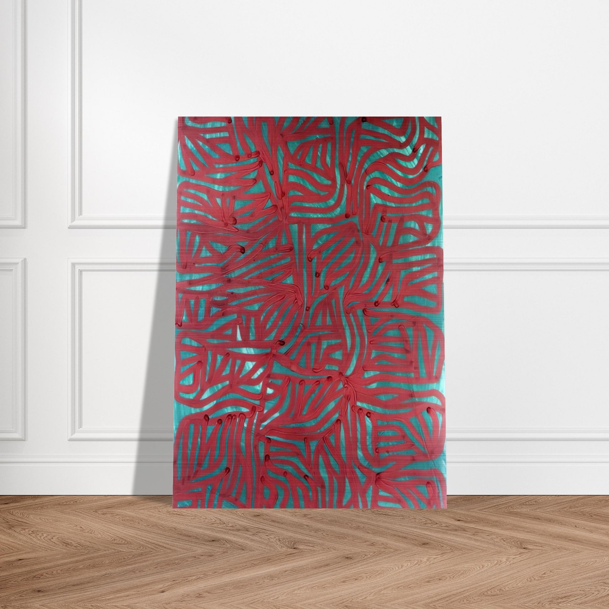Irregular Grid - Sol LeWitt Brushed Aluminum Print - 70x100 cm / 28x40 inches | Sol LeWitt Aluminum Print | Sol LeWitt Prints
