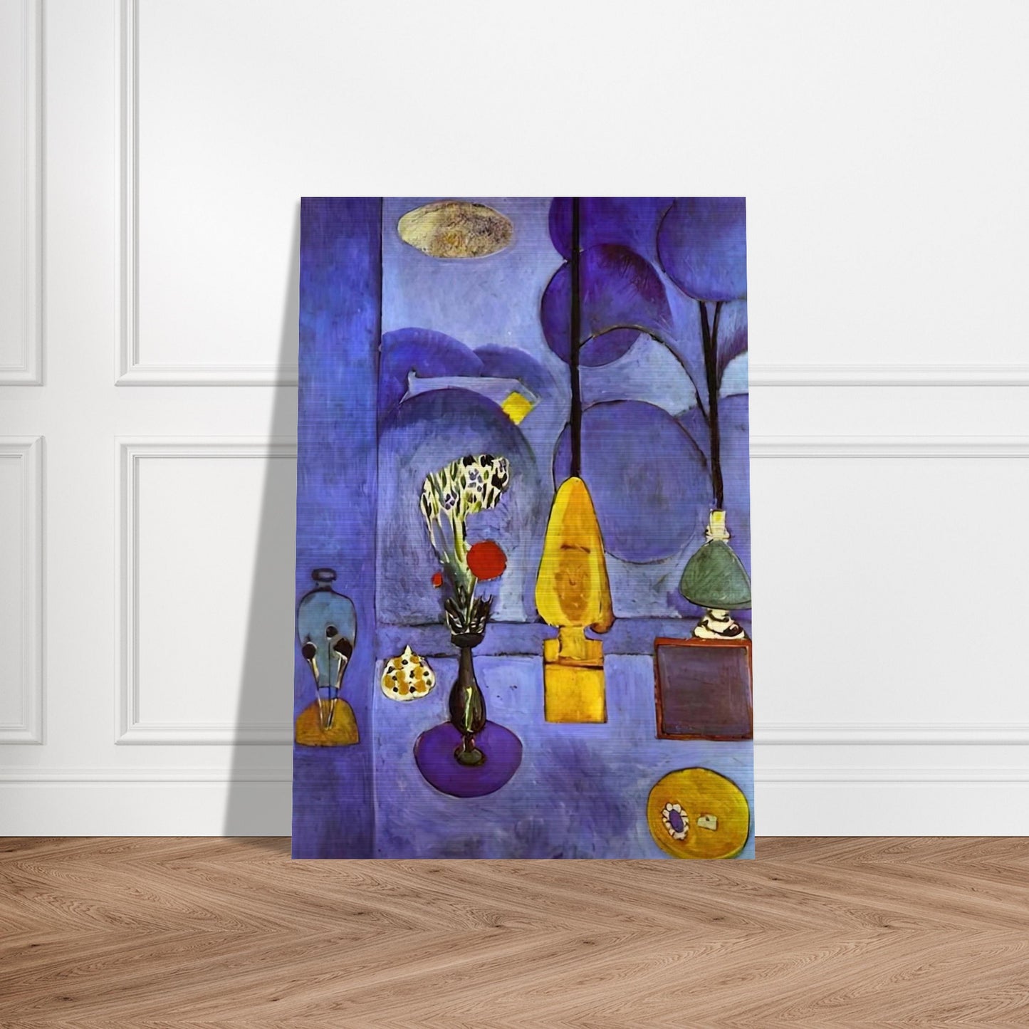 THE BLUE WINDOW 1911 - Henri Matisse Brushed Aluminum Print - 70x100 cm / 28x40 inches | Henri Matisse Aluminum Print | Henri Matisse Prints