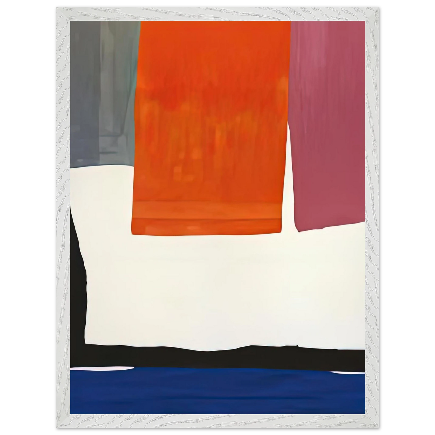 Helen Frankenthaler - The Human Edge, 1967- Wall Art - 30x40 cm / 12x16 inches - Premium Wooden Framed Poster With Fine Art Paper-canvas - Black frame