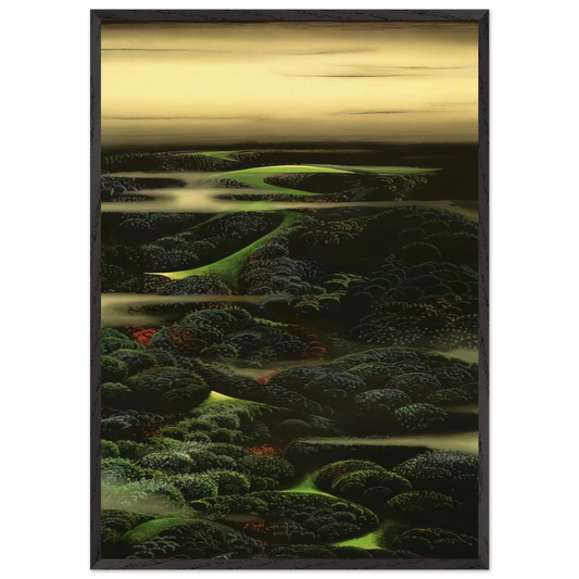 Twilight - Eyvind Earle 70x100 cm / 28x40 inches Framed Art Print – Black Wooden Frame