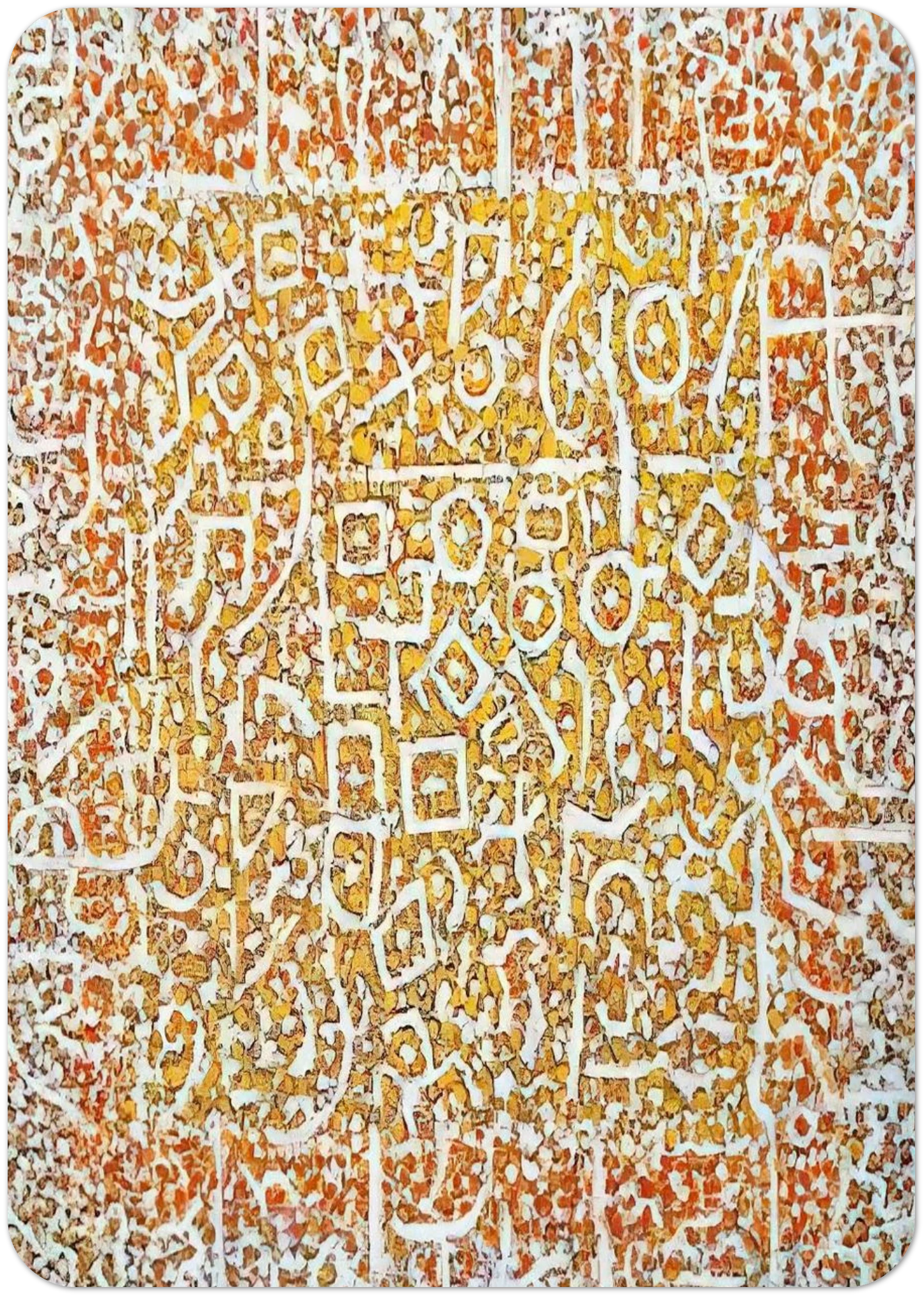 Golden Door - 1989 By Richard Pousette-Dart Pack of 10 Post Cards | Richard Pousette-Dart Post Cards | A6 (10.5 x 14.8 cm) - 4.1 x 5.8 inches