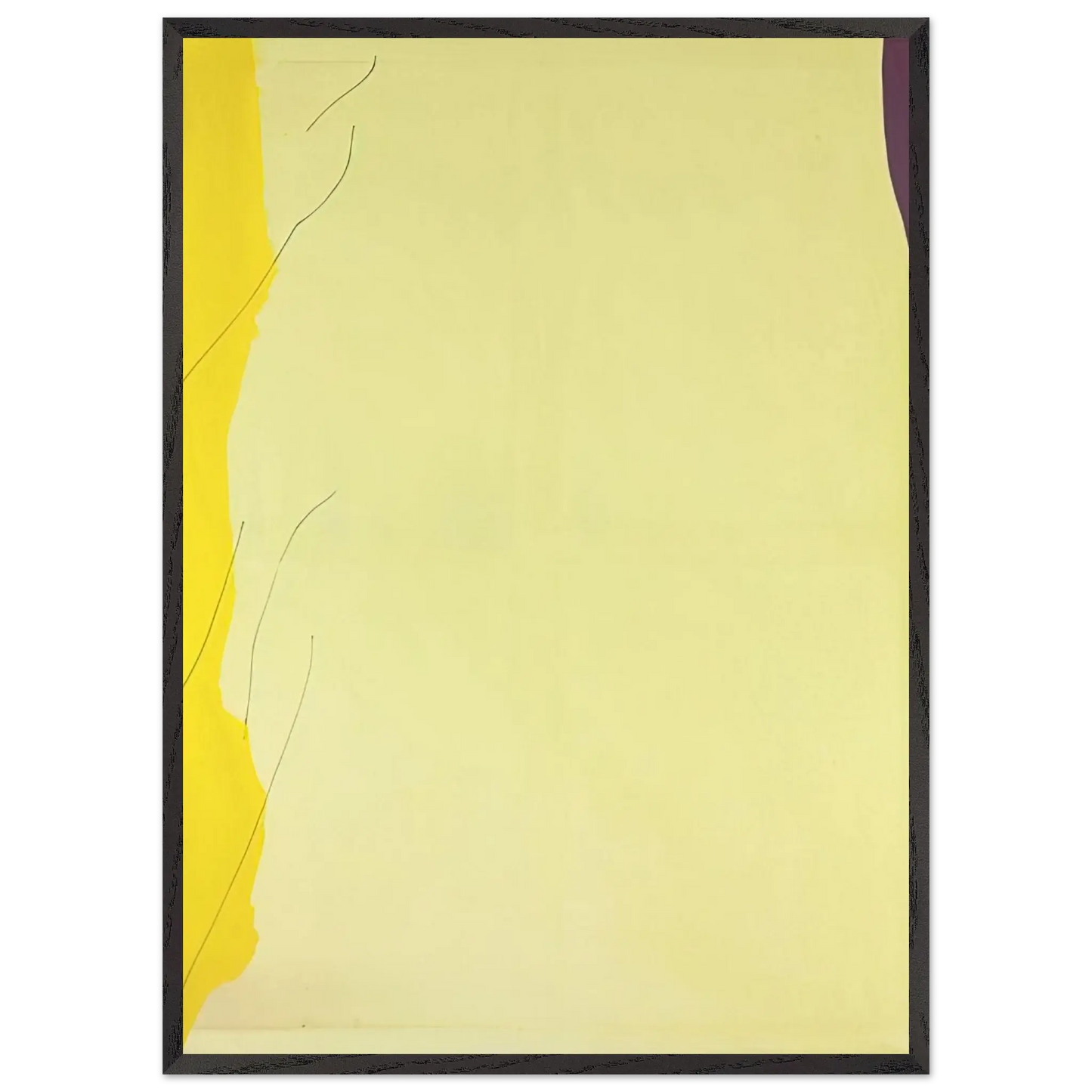 Helen Frankenthaler - Distillation - 1973 Wall art - A1 (59.4 x 84.1  cm) - Premium Wooden Framed Poster With Fine Art Paper - Black frame