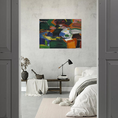 ORCHARD STREET 2 1957 - Grace Hartigan Brushed Aluminum Print - 70x100 cm / 28x40 inches | Grace Hartigan Aluminum Print | Grace Hartigan Prints
