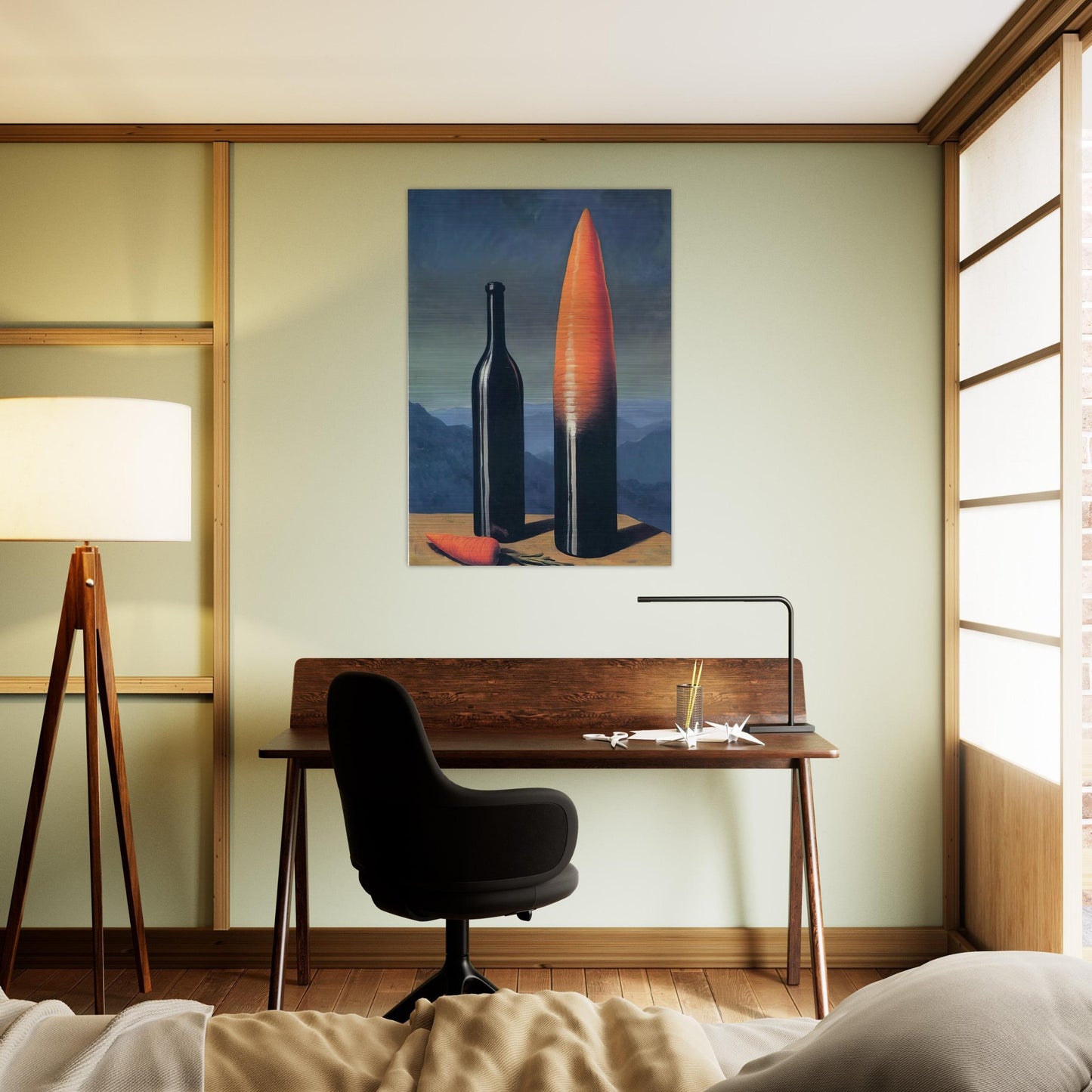 THE EXPLANATION 1952 - Rene Magritte Brushed Aluminum Print - 70x100 cm / 28x40 inches | Rene Magritte Aluminum Print | Rene Magritte Prints