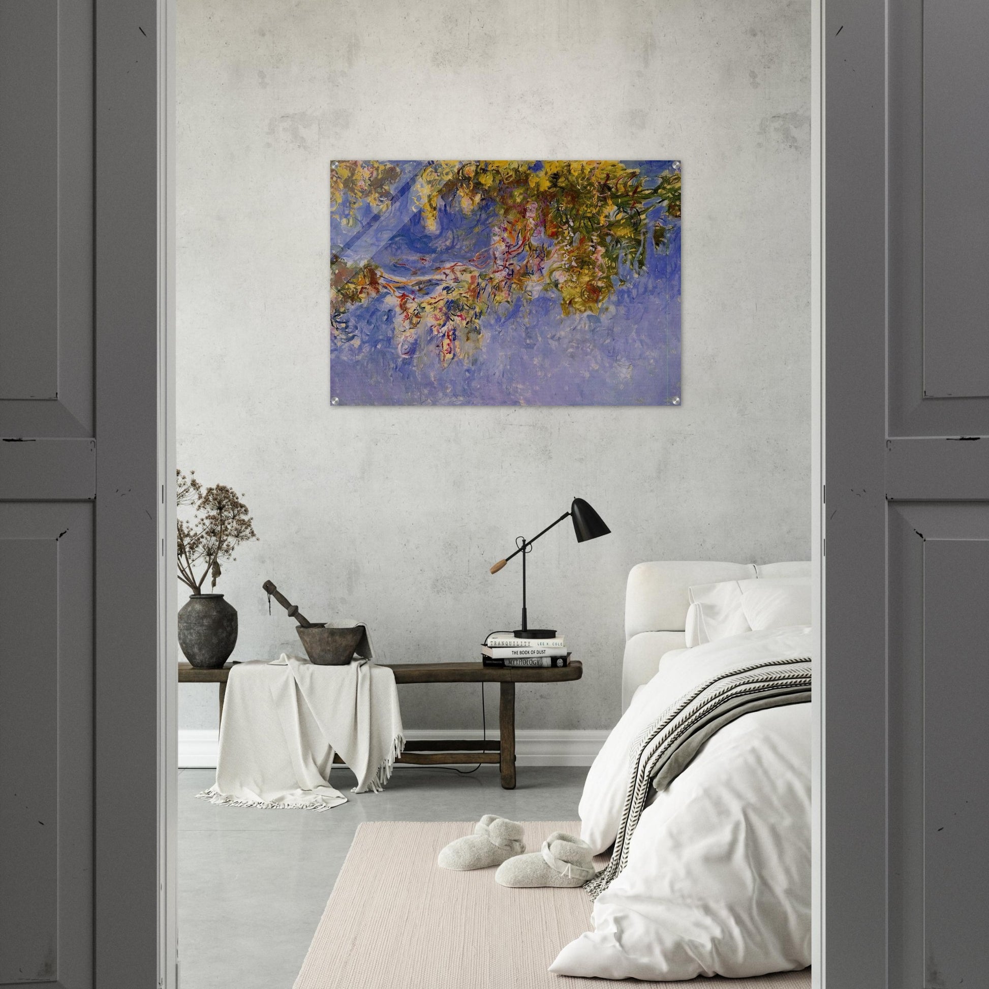 Wisteria - claude monet Acrylic Print - 70x100 cm / 28x40″ inches