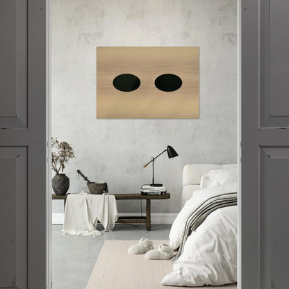 Two Circles - 1950 - Alexander Liberman Brushed Aluminum Print - 70x100 cm / 28x40 inches | Alexander Liberman Aluminum Print | Alexander Liberman Prints