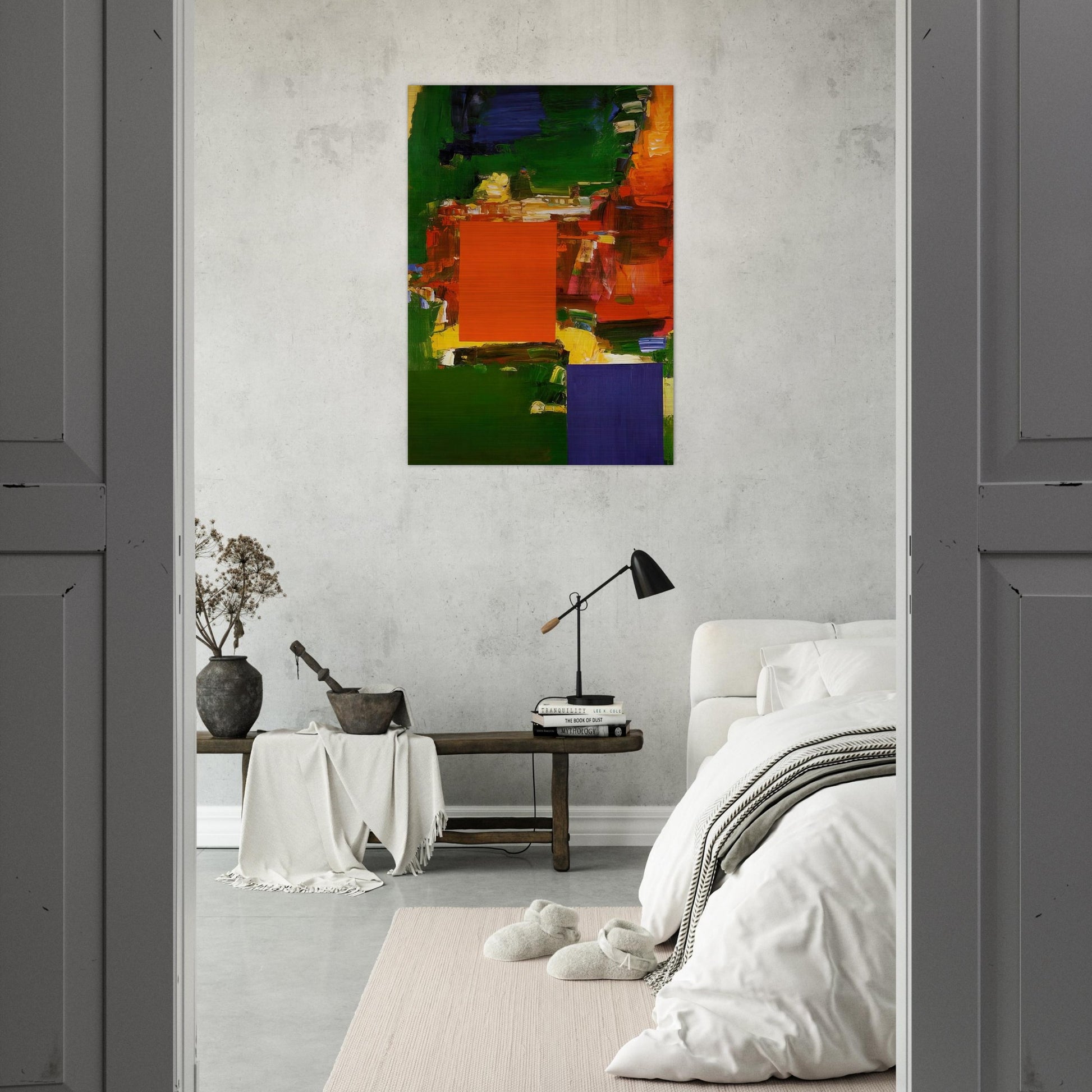 Olive Grove - Hans Hofmann Brushed Aluminum Print - 70x100 cm / 28x40 inches | Hans Hofmann Aluminum Print | Hans Hofmann Prints