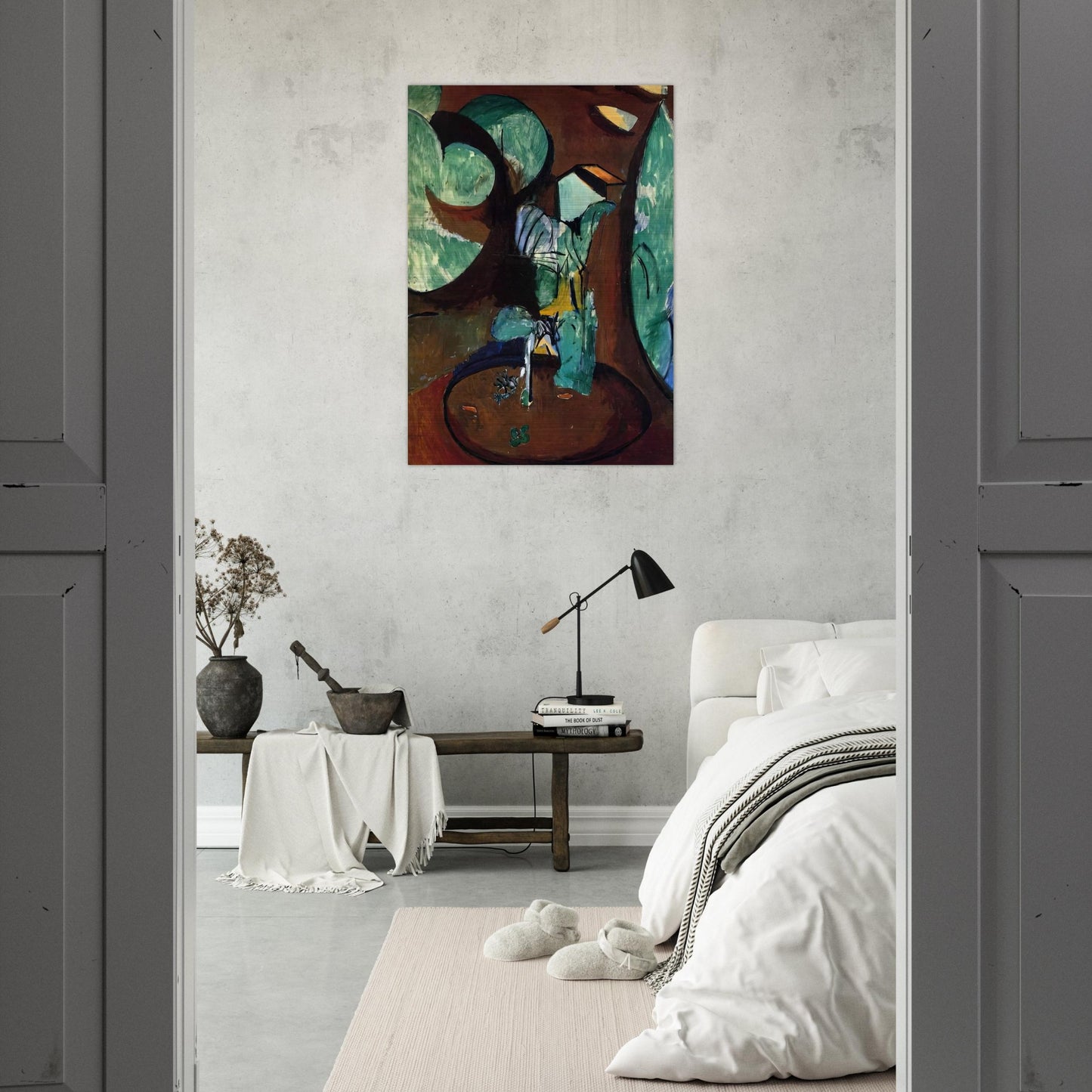 GARDEN AT ISSY - Henri Matisse Brushed Aluminum Print - 70x100 cm / 28x40 inches | Henri Matisse Aluminum Print | Henri Matisse Prints