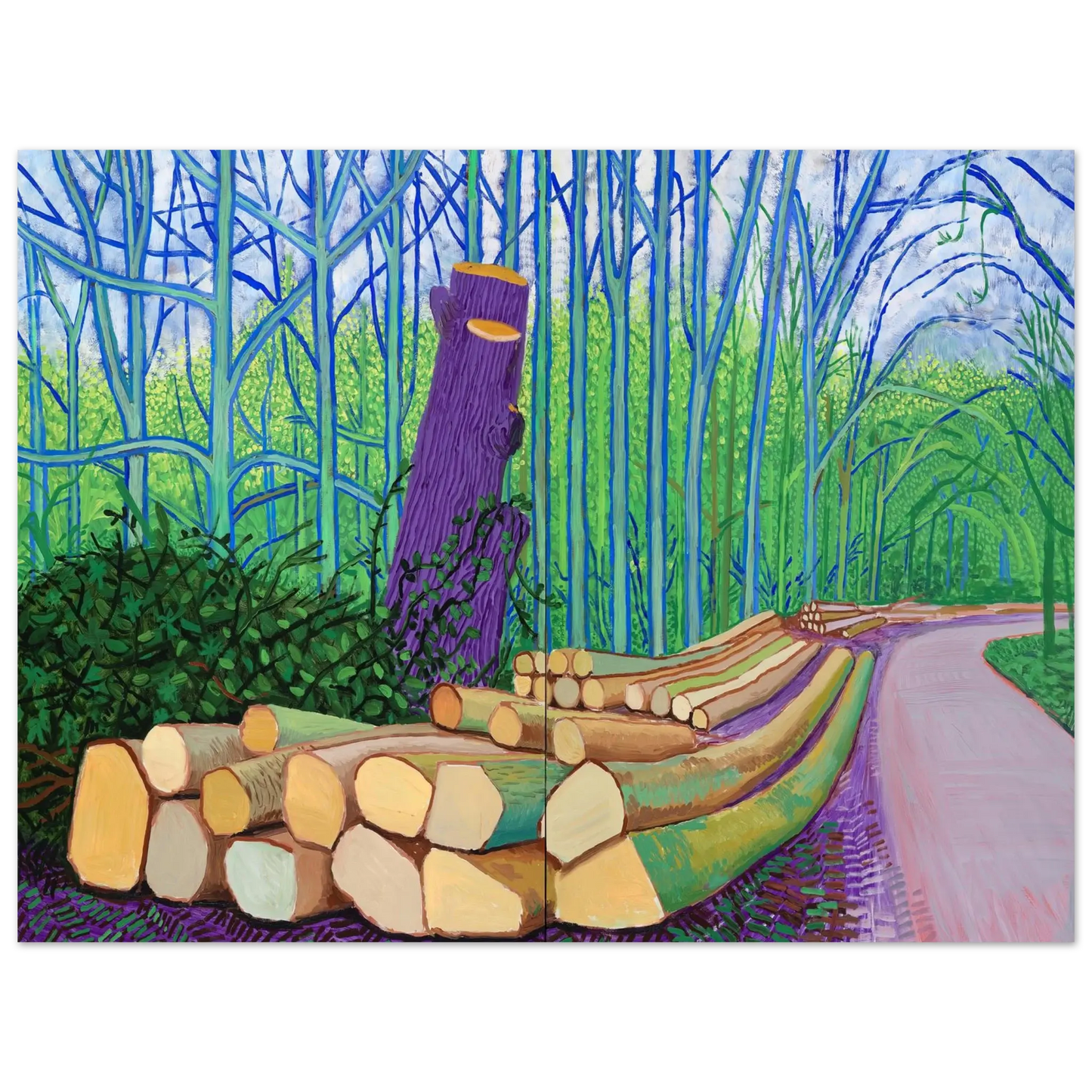 David Hockney - David Hockney Wall art - 13x18 cm / 5x7 Inches - Fine Art Poster - -